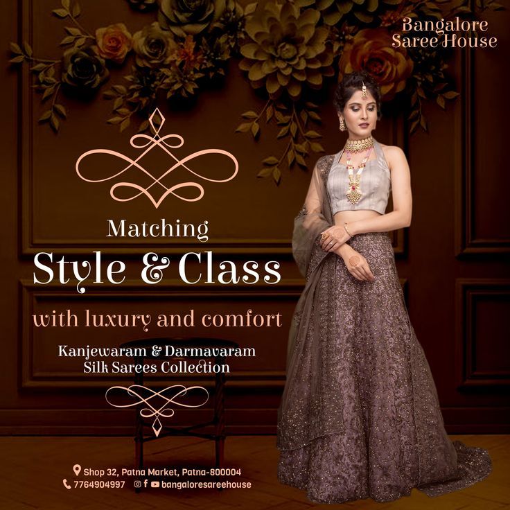 Bangalore Saree House Social Media Post Design